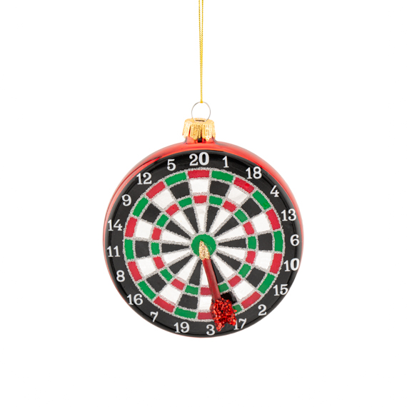Darts Board Shaped Bauble