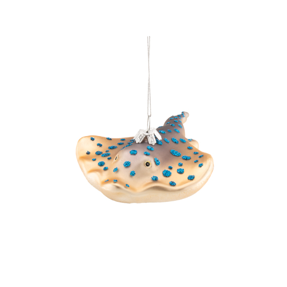 Bluespotted Stingray Shaped Bauble
