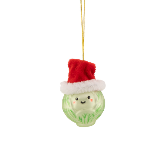 Santa Sprout Shaped Bauble