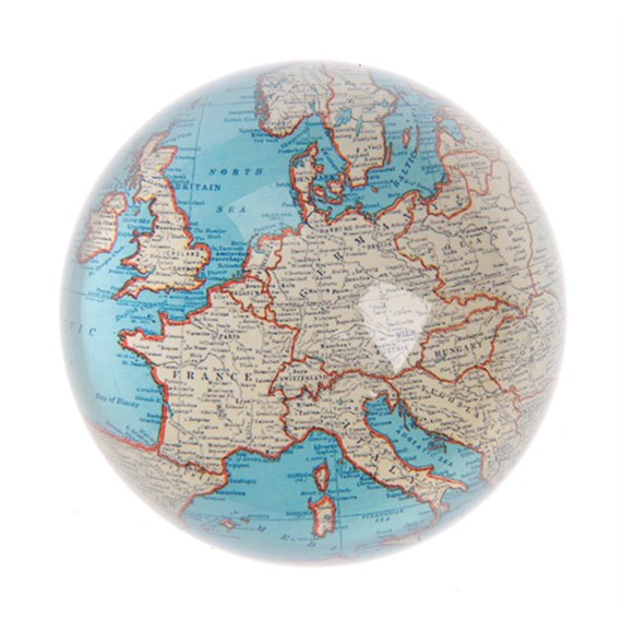 Vintage Map Paperweight
