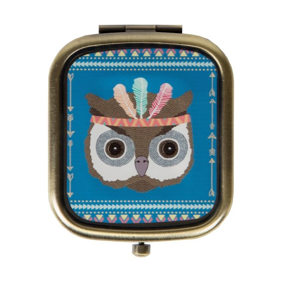 Owl Animal Adventure Compact Mirror