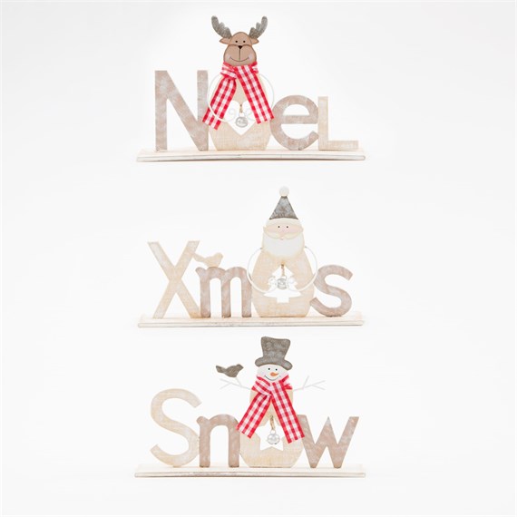 Frosty Christmas Sign Assorted