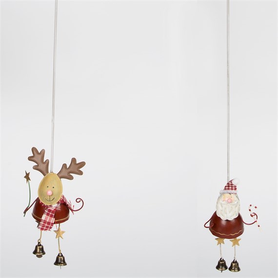 Very Merry Santa Hanging Decoration on  Spring