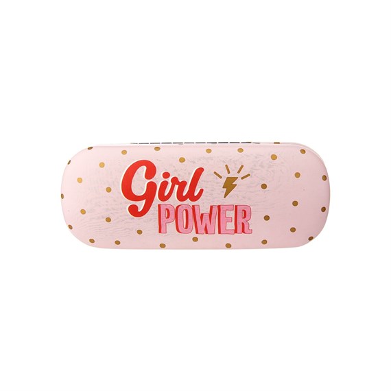 Girl Power Glasses Case Pink