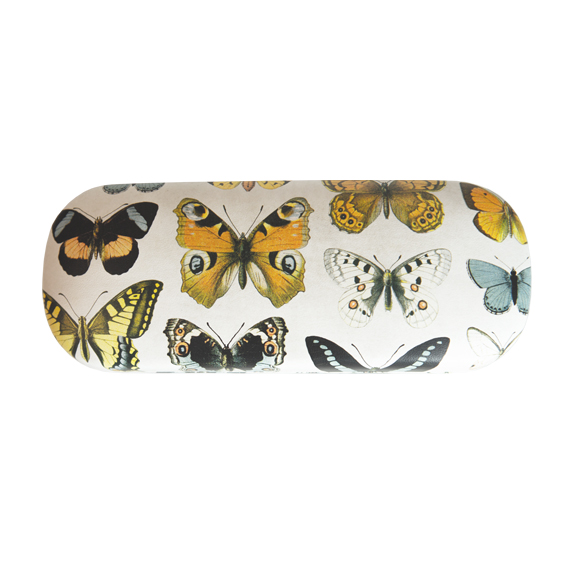 Vintage Butterflies Glasses Case