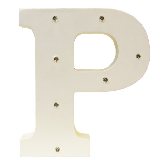 Alphabet LED Light Decoration Letter P