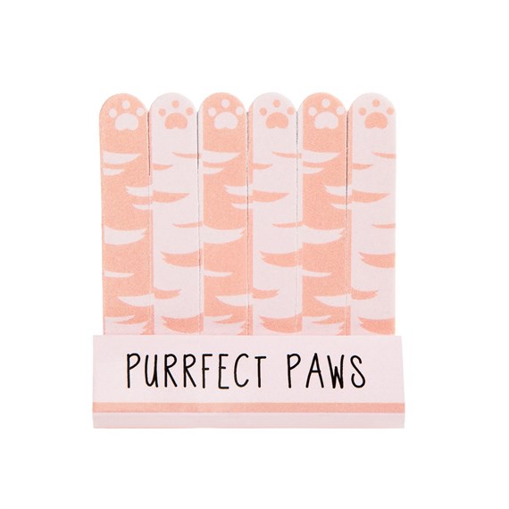 Cutie Cat Purrfect Paws Mini Nail Files - Set of 6