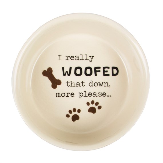 I Really Woofed That Down Dog Bowl