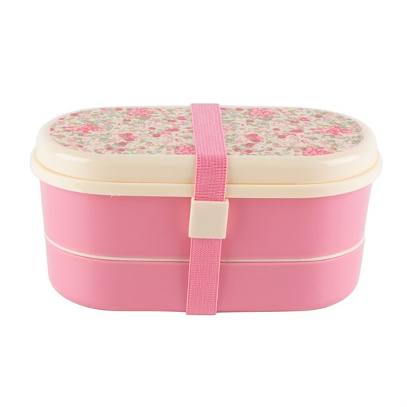 Vintage Floral Roses Bento Lunch Box