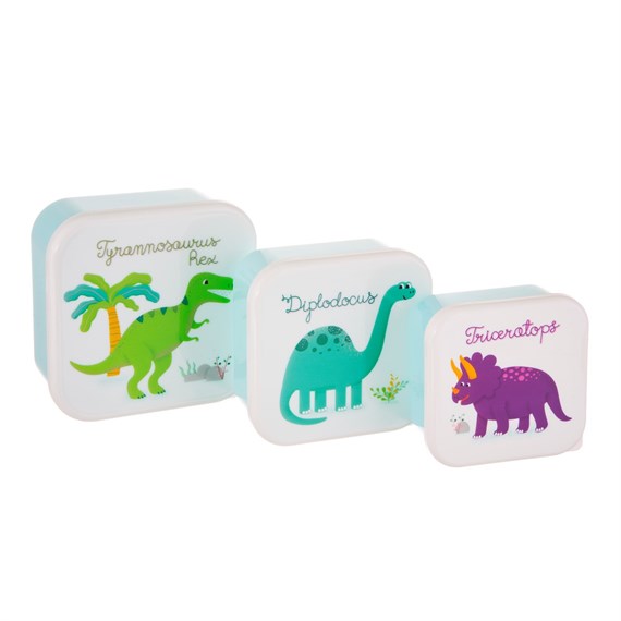 Roarsome Dinosaurs Lunch Boxes - Set of 3