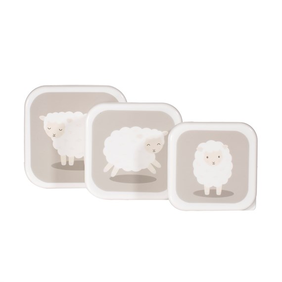 Louie Lamb Lunch Boxes - Set of 3