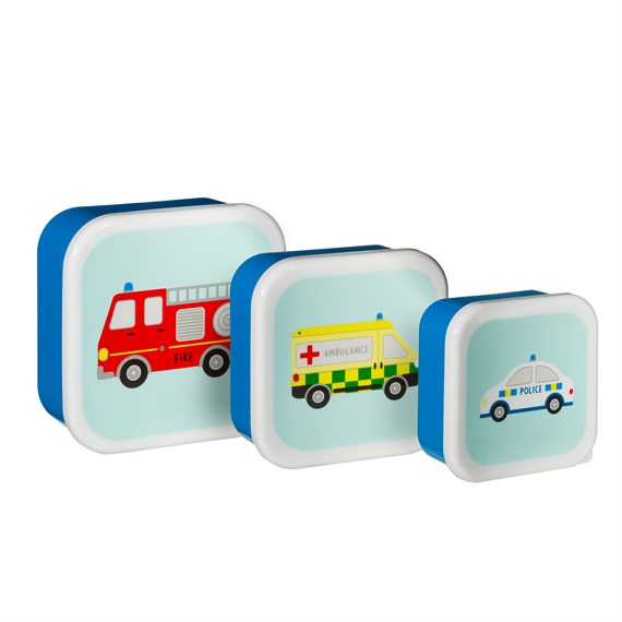 Transport Lunch Boxes - Set of 3
