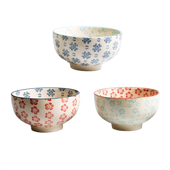 Mix Match Stamped Bowl Assorted
