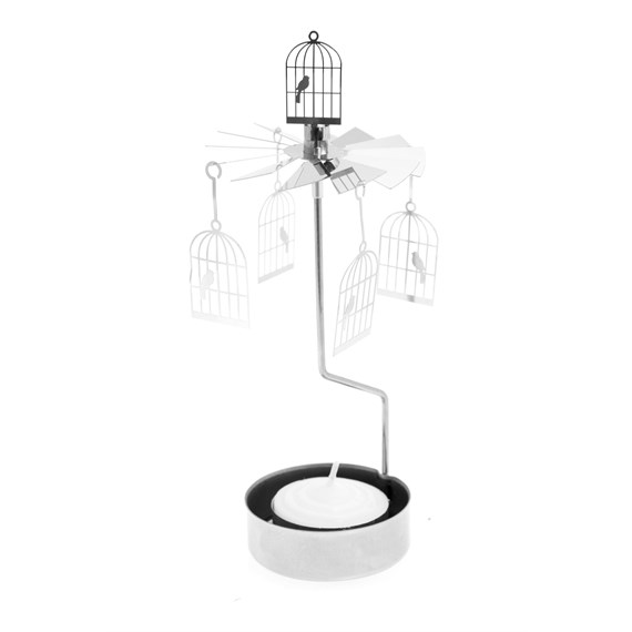 Rotary Bird Cage Tealight Holder