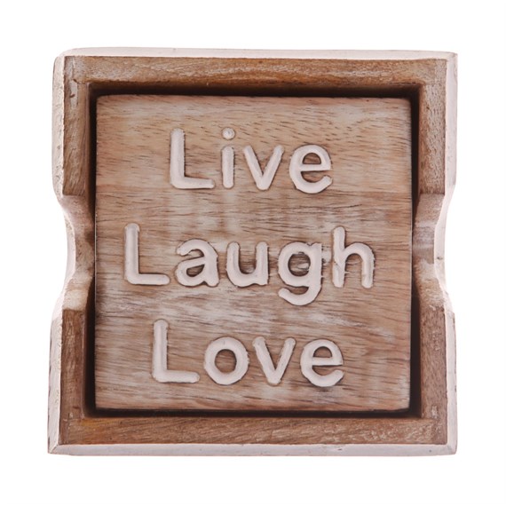 Set of 4 Live Laugh Love Coasters