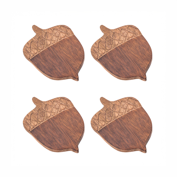 Acorn Coasters Set of 4