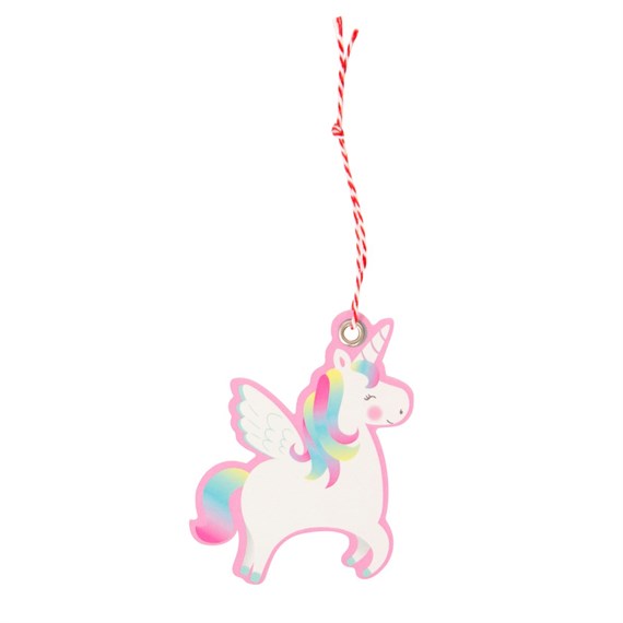 Set of 6 Rainbow Unicorn Gift Tags