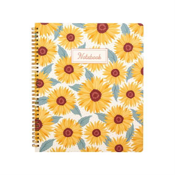 Sunflowers A4 Lined Notebook