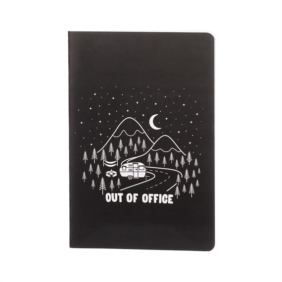 Out of Office Black A5 Notebook