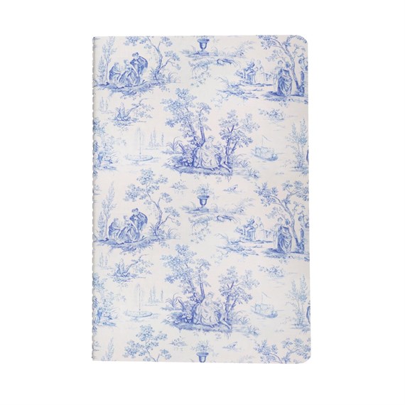 Toile De Jouy Inspired Floral A5 Notebook