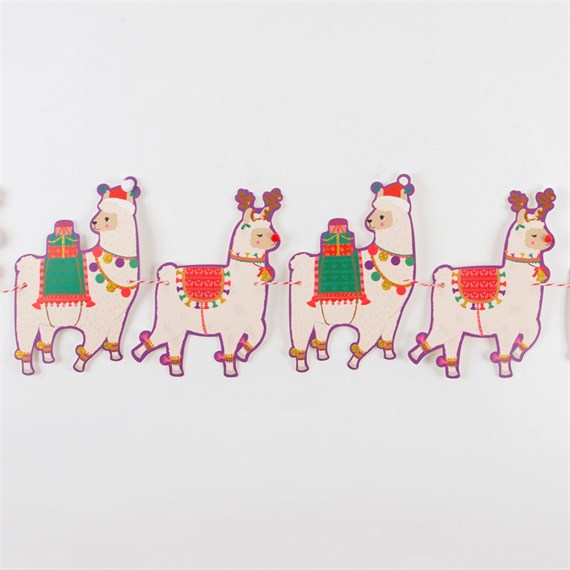 Fa La La Llama Paper Bunting