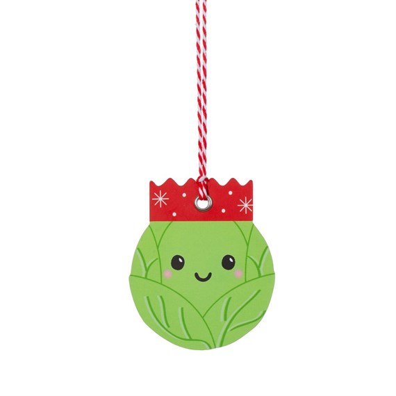 Brussels Sprouts Gift Tags - Set of 6