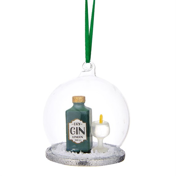 Christmas Cheer Gin and Tonic Dome Bauble