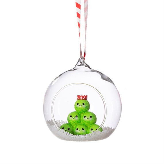 Brussels Sprouts Figurine Bauble Green