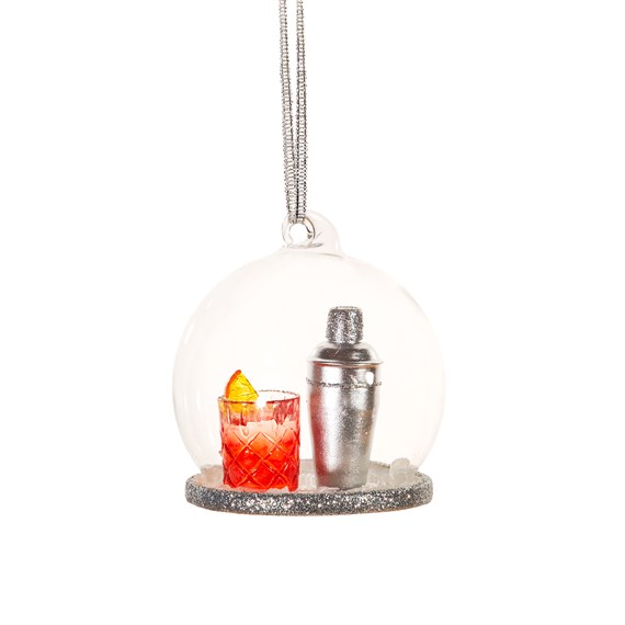 Negroni Cocktail Dome Bauble