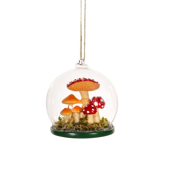 Forest Mushrooms Dome Bauble