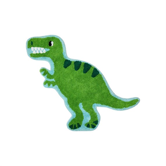 Roarsome Dinosaur T-Rex Green Rug