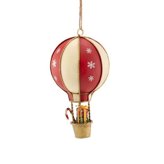 Vintage Hot Air Balloon Metal Decoration