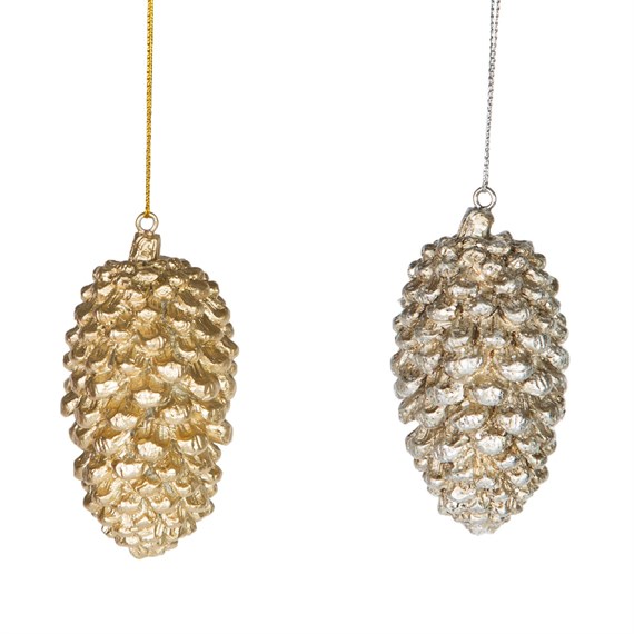 Pine Cone Hanging Decoration Assorted