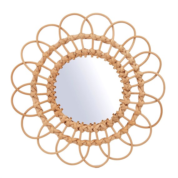 Rattan Mirror Large