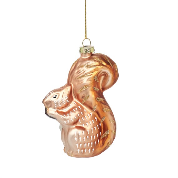 Woodland Squirrel Shaped Bauble