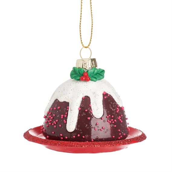 Christmas Pudding Shaped Bauble