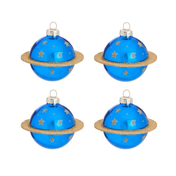 Planet Shaped Bauble - Set of 4