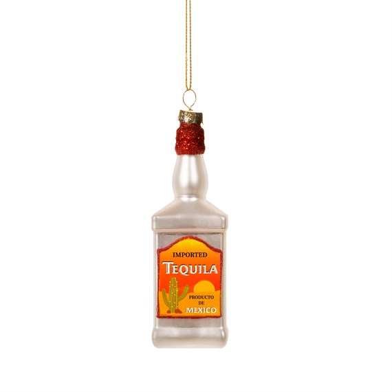 Tequila Bottle Shaped Bauble