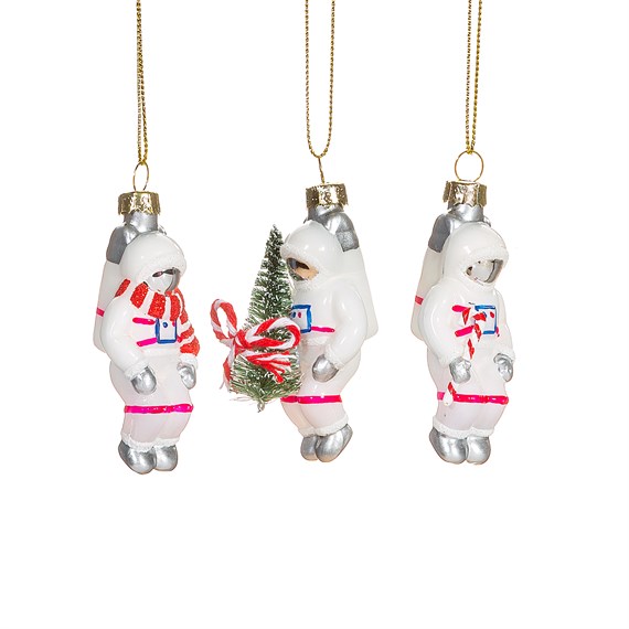 Astronaut Baubles - Set of 3