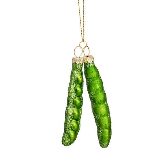 Peas in a Pod Shaped Bauble