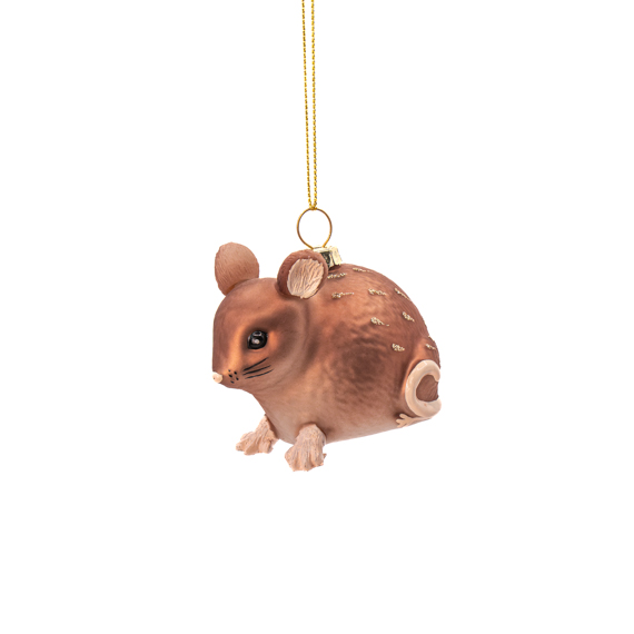 Woodland Mouse Shaped Bauble