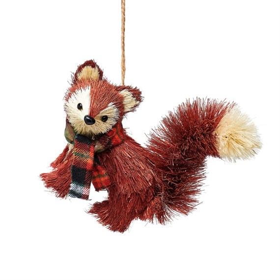 Woodland Fox Brush Animal Decoration