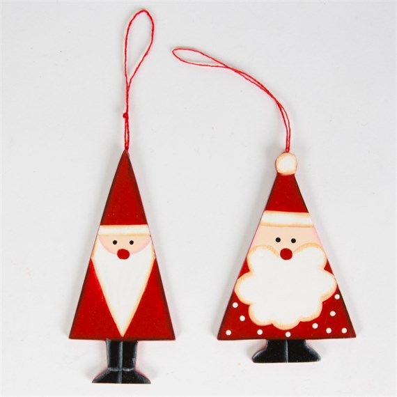 Triangular Santa Hanging Decoration Assorted