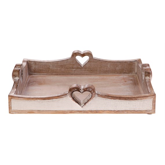 Wooden Heart Tray