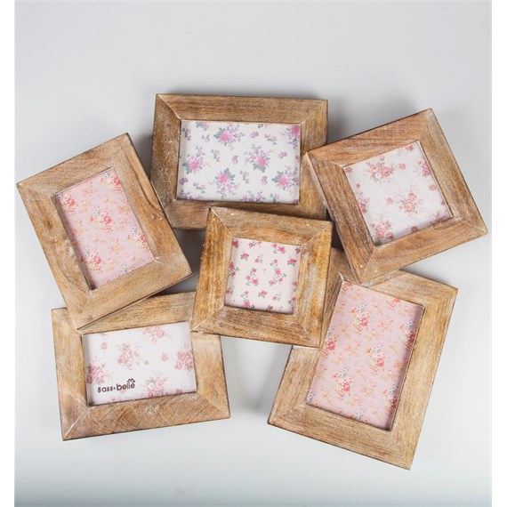 Rustic Wood Multi Photo Frame