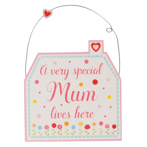 A Very Special Mum Lives Here House Mini Plaque
