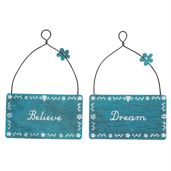 Dream & Believe Fairy Mini Plaque Assorted
