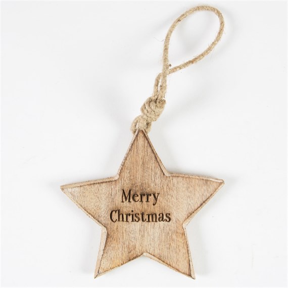 Meteoric Merry Christmas Star Hanging Decoration