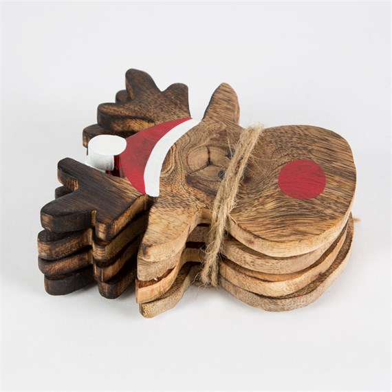 Rudolph the Reindeer Coasters - Set of 4