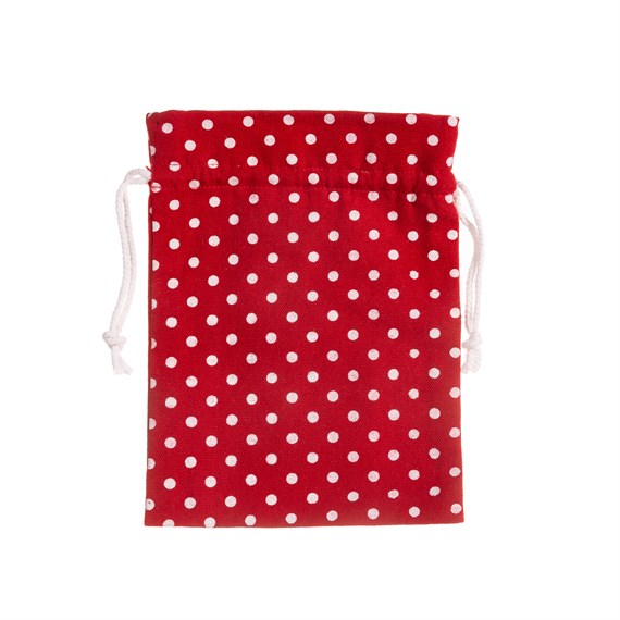 Red & White Polka Dot Gift Wrap Bag